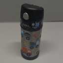 THERMOS FUNTAINER Water Bottle with Straw - 12 Ounce - Kids Stainless Steel Vacuum Insulated Water Bottle with Lid, Construction