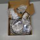 ZILAMPU Salon Shampoo Bowl Sink Faucet Vacuum Breaker Replacement Kit Hair Salon Waterproof Faucet with Shampoo Bowl Hose and Sprayer Replacement Parts for Shampoo Bed Basin for Backwash Barber Chair (Silver)