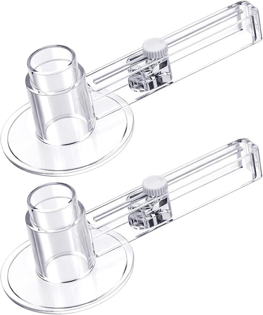 2 Pack 58 mm/2.25 Inch Clear Circle Paper Cutter Button Maker Tools Adjustable Round Circular Cutter for Art DIY Crafts, 70-210mm