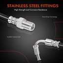 A-Premium Front Driver or Passenger Brake Hydraulic Hose Compatible with Select Ford Models - F650/F750 2013 2015 - Replace# DC4Z2078A
