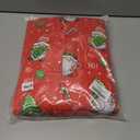 ANGELGGH Family Matching Christmas Onesie, Cute Vacation Xmas Print One Piece Pajamas, Hooded Holiday Sleepwear Nightwear PJs (Red, M)