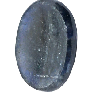 Iolite Worry Stone Crystals and Healing Stones - Worry Stones for Stress Relief Gifts - Piedra Crystal Fidget for Meditation, Calming, Relaxation - Unique Stocking Stuffers and Birthday Gifts for Women, Men