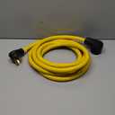 15FT NEMA 10-50P to 10-50R Extension Cord, ZDHQLHJ 3 Prong 10-50 Male Plug to 10-50 Female Receptacle Power Cord Adapter, for Industrial Dryer Welder Range Stove Oven, 50Amp, 250 Volts, 8AWG