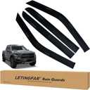 Tape-on Rain Guards for 2015-2024 Ford F-150 Super Crew, for 2015-2024 Ford F-150 AccessoriesSide Vent Visors Shades Window Deflectors for Ford F-150