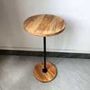 Round Side Table - Ideal for Small Spaces, Next to Sofa or Bed, Plant Stand or Drink Table Outdoors