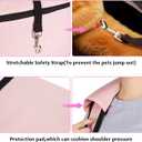 Ownpets Pet Dog Sling Carrier Bag Adjustable Padded Strap Dog Hand Free Safe Mesh Pet Carrier for Small Medium Dog Cat (Pink)
