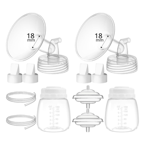 TOVVILD 18mm Replacement Pump Parts for Spectra S1 S2 9 Plus Synergy Gold Includes Flange Duckbill Valve Tubing Backflow Protector Bottle,Compatible with Motif Luna Cimilre Ameda MYA Pump