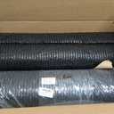 Nuanchu 2 x 10 ft Recycled Rubber Walkway, Black Rubber Mulch Mat Roll for Landscaping Outdoor, Imitation Grass Design Natural Looking Mulch Solution for Garden Pathway, Barrier & Edging Border