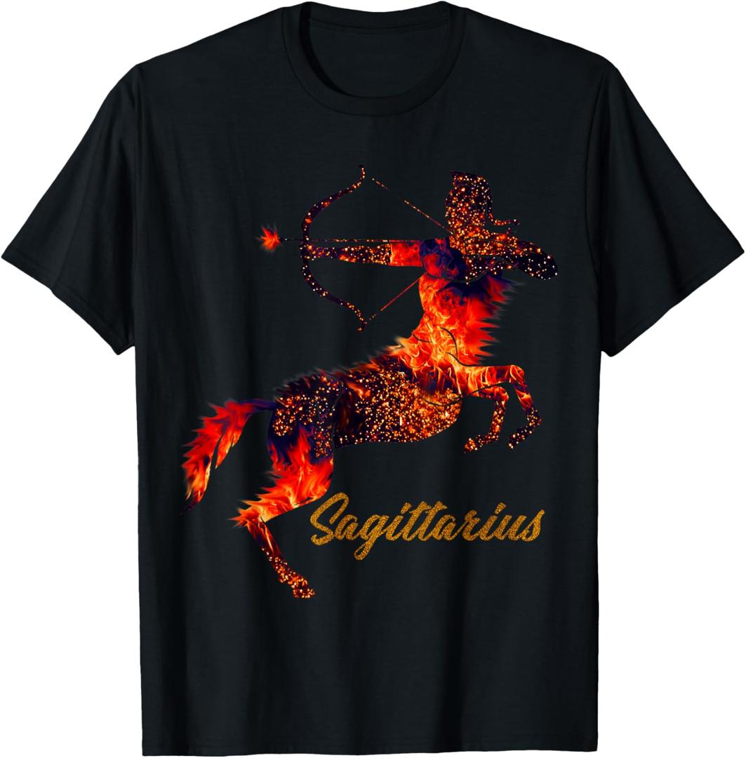 Sagittarius Trending Cool Zodiac Sign T-Shirt, 2XL 