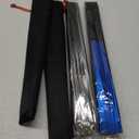Maitys 2 Pack Large Folding Silk Hand Fans - Tai Ji & Festival Fans for Men & Women, Dance, Decorations, Gift (Blue)