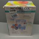 Nostalgia Snow Cone Machine – Retro Table-Top 8 Oz Snow Cone Maker Makes 20 ICY Treats– Countertop Slushie Machine Includes 2 Reusable Plastic Cups & Ice Scoop-Vintage Blue