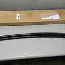 Rubbermaid Curved Shower Curtain Rod, No Drill, 50-72 Inches Adjustable Tension Shower Rod for Bathroom, Non-Slip, No Rust, Matte Black