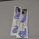 2 x Breakaway Lanyards for Keys ID Badges, Long Scrunchie Lanyard for Women, Teacher Neck Phone Keychain Lanyard (Lavender)