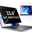 Peslv 15.6 Inch Laptop Privacy Screen Compatible With Lenovo Hp Dell Acer Asus Thinkpad Envy Xps, 16:9 Aspect Removable Anti Glare Blue Light Filter Protector, 15 In Computer Monitor Security Shield