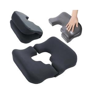 HOMBYS Memory Foam Bed Sore Cushions for Butt, Bedsore Pressure Relief Pillow for Sleeping and Sitting, Cushion for Bed Sores on Buttocks, T Shaped Opening Tailbone Pillow, Patent Pending (Dark Grey)