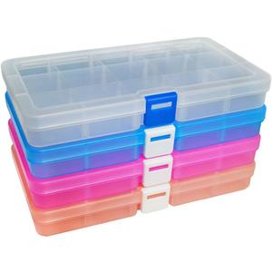 DUOFIRE Plastic Organizer Container Storage Box Adjustable Divider Removable Grid Compartment for Jewelry Beads Earring Container Tool Fishing Hook Small Accessories (15 grids, 4 Colors) DUOFIRE Plastic Organizer Container Storage Box Adjustable Divider Removable Grid Compartment for Jewelry Beads Earring Container Tool Fishing Hook Small Accessories (15 grids, 4 Colors)