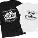 Christmas Couples Shirts: Chest Nuts Xmas Graphic Tee Cute Matching Couples Shirt for Him and Her Shirts (White)