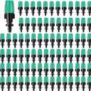 50 Pcs 1/4" Adjustable Atomizing Nozzles Drip Irrigation Spray Emitters, 1/4 Inch Drip Irrigation Nozzles Atomizing Irrigation Sprinkler Heads for Garden Agricultural Irrigation Patio Misting System