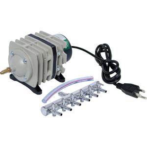 AAPA45L Active Aqua Commercial, 6 Outlets, 20W, 45 L/min Air Pump, Silver