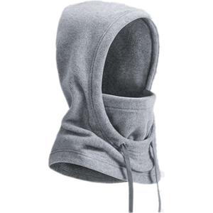 Balaclava Hood Ski Mask for Men Women Winter Face Neck Head Cover Scarf Windproof Fleece Warmer Thermal Cold Weather Hat (Gray)