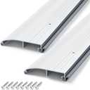 Tandefio 2 Pcs 3-1/2" X 5/8" X 36" Outswing Door Threshold, Silver