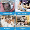 FEimaX Cat Recovery Suit for Spay Abdominal Wounds, Kitten Onesie Bodysuit with Zipper for Female and Male Cats After Surgery, Anti-Licking Pet Surgical Pajamas Long Sleeve Front Leg Prevent Shedding L