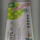 Disposable Vinyl Gloves, Food Safe, Latex-Free Powder-Free Clear Plastic Gloves for Cooking, House Clean, Food Prep (Large)