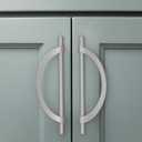 Amerdeco 10 Pack Brushed Satin Nickel Cabinet Pulls 7.5 Inch(192MM) Hole Centers Kitchen Cabinet Handles Hardware Kitchen Handles for Cabinets Cupboard Handles Drawer Pulls ZH0027