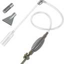 Ponpon Aquarium Siphon Vacuum Cleaner for Gravel and Sand, Fish Tank Vacuum Gravel Cleaner, Manually Fish Tank Water Changer