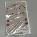 GaofanWai Cat Party Favor Bags - 50PCS Cute Animal Kitten Candy Gift Plastic Bags Bulk with Handles for Kids, Happy Birthday Grey Cartoon Cat Goodies Bag Party Supplies for Pet and Animal Lovers