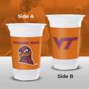 Westrick Virginia Tech Hokies 16oz Plastic Cups, 16 Pack – Officially Licensed Virginia Tech Disposable Party Cups with Logo – Tailgating, Game Day, Graduation Parties & Fan Celebrations