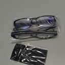 Gaoye +3.0 2-Pack of Reading Glasses - Blue-Light Filter, UV Protection - Readers with Rectangle Frames (Black)