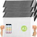 20pcs Mesh Zipper Pouch, A3 17x12 Inches Large Reusable Zipper Pouches for Organizing Classroom and Storage, Extra Large Zipper Bags, Board Game Storage, Puzzle Bags