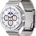 LULULOOK Titanium Watch Band for Samsung Galaxy Watch 8 40mm 44mm & 8 Classic 46mm 2025, Adjustable Titanium Metal Watch Band Strap with Removal Tool, Folding Clasp for Men Women