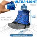 Frelaxy Ultralight Trail Gaiters for Hiking & Running – Breathable, Wear-Resistant Low Shoe Gaiters, Protect Feet from Rocks, Mud, Dust & Debris
