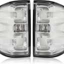 G-PLUS Tail Lights w/Bulbs Fit 2016-2019 Chevy Silverado 1500