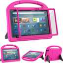 Kids Case for 11in Tablets, Not Suitable for Onn Sony 11 inch Tablets -Lightweight Shockproof Kids Friendly Case with Screen Protector Handle Stand -Pink