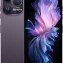 14PROMA X Unlocked Cell Phone,Long Battery Life 6.82" HD Screen Unlocked Phones,Android13 12+512GB Smartphone with 128G Memory Card,Dual SIM/Fingerprint Lock/Face ID/GPS (Purple)