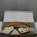 Blissful Diary Baby Play Gym & Activity Mat, Leaf Shaped Baby Tummy Time Play Mat with 6 Detachable Toys, Promotes Motor Skills & Sensory Development, Newborn Baby Essentials Gift, Oatmeal Beige