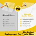 Clear Acrylic Sheet 12" x 16", 2 Pack FFGODO Clear Cast Plexiglass Acrylic Panels 1/8 Inch Thick for DIY Display Projects, Painting, Handcraft, Signage, Easy to Laser Cutting & Engraving