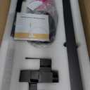 BESy Tub Filler Freestanding Bathtub Faucet Free Standing Tub Faucet Matte Black Floor Mount Bathroom Tub Faucets Bath Faucets with 2 Function Handheld Sprayer