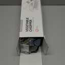 Vegetable Chopper Dicer with Container | Cheese Grater Mandoline Slicer Cabbage Shredder French Fry Cutter Stainless Steel for Veggie Onion Potato Fruit Food, Manual Hand Cooking Gadget for Kitchen (8 Blades, Gray)