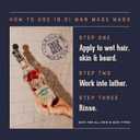 18.21 Man Made 3-in-1 Body Wash, Shampoo, & Conditioner for Men, All Hair & Skin Types, Strengthens and Moisturizes in a Manly Aroma 18oz