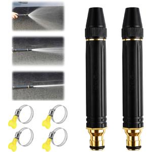 2026 New Jet Nozzle PowerWasher for Garden Hose, 2Pcs Garden Hose Nozzle High Pressure PowerfulCleaning Spray Evenly, High Pressure Hose Nozzle for Car Washing (Pacifier Interface)
