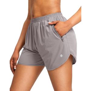 G Gradual Women's Running Shorts with Zipper Pockets Quick Dry Athletic Workout Gym 3" Shorts for Women with Comfy Liner XL