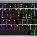 EPOMAKER Luma84 Low Profile Aluminum Mechanical Keyboard, QMK/VIA Programmable, Tri-Mode Wireless, Win/MAC/Linux Compatible, RGB Backlight (Black&Blue, Gateron Low-Profile Red Switch)