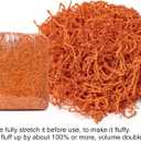 Mefleet 1/2 LB Crinkle Cut Paper Shred Filler 8 oz Orange Crinkle Shredded Paper for Gift Box - Gift Basket Bag Filler - Grass Cushion Stuffing for Halloween, Fall, Easter, Holiday Packaging Wrapping