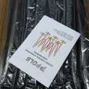 6 Pack Black Stanchions and Velvet Ropes Set, Stainless Steel Crowd Control Barriers, 4Pcs Black Ropes and Poles for Party Supplies,Photobooth Accessories, Prom,Birthday,Business,Wedding, Museums