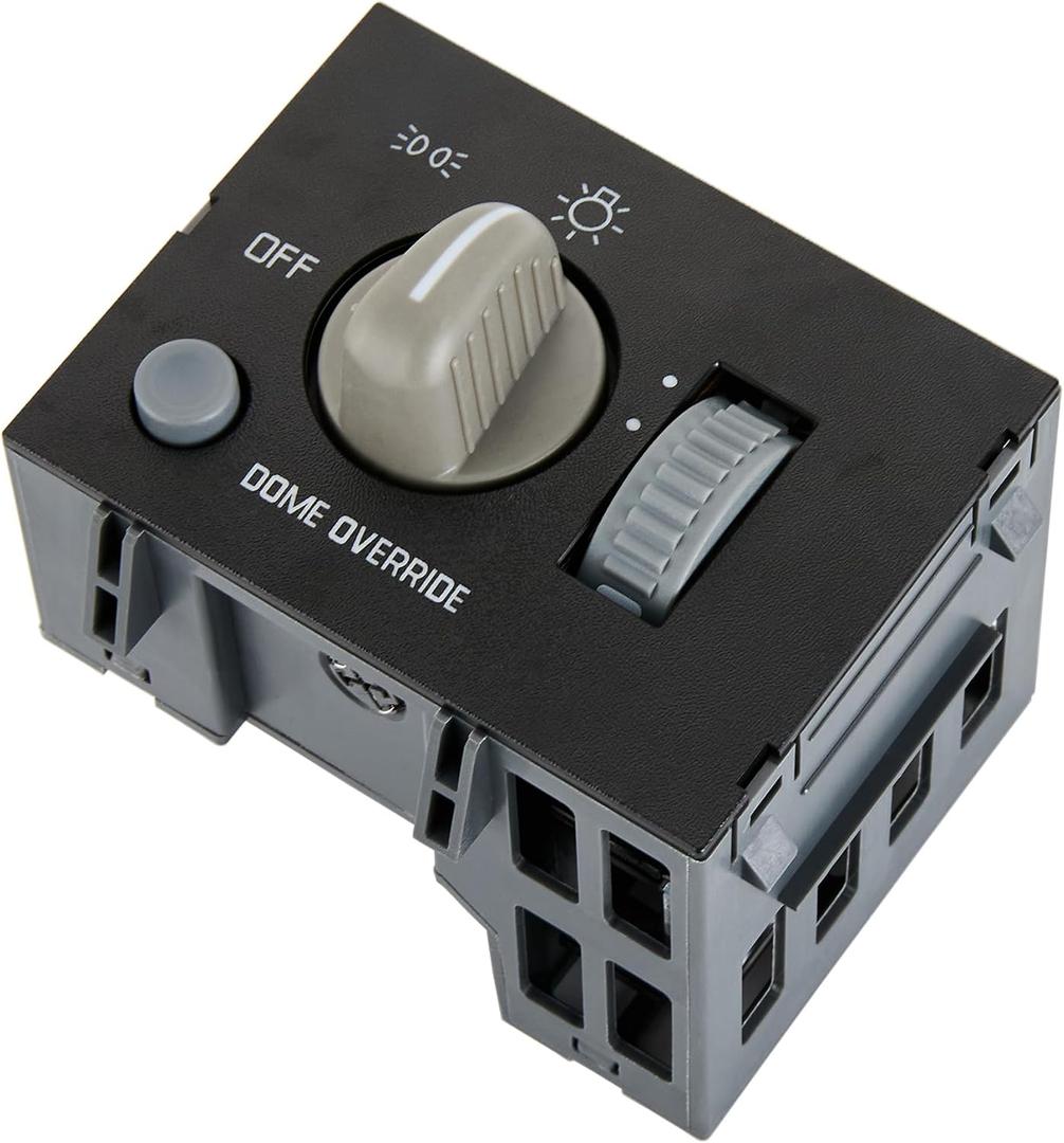 Headlight Switch.11 Pins.fits for 95-99 Chevy Tahoe Suburban,for GMC.C1500 C2500 C3500 K1500 K2500 K3500 Yukon Express.Escalade.Instrument Panel Dimmer Dome Lamp Switch.OEM#15047633,15013005