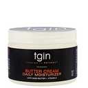 tgin Butter Cream Daily Moisturizer - Curly Hair Products With Deep Hydration for Soft, Defined Curls - Hair Products for Twist Out Styling, Frizz Control and Shine - 12 oz for Type 3B-4C